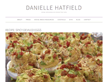 Tablet Screenshot of daniellehatfield.com
